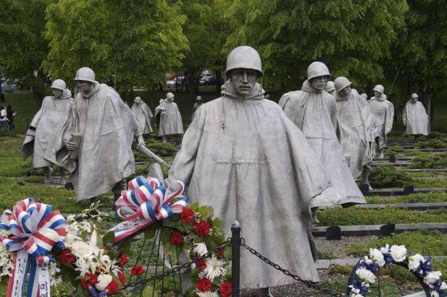 The Korean War Memorial in Washington, D.C.