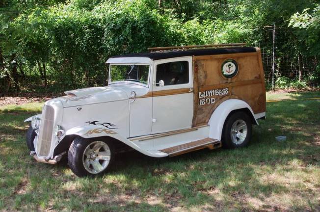 This Lumber Rod sports real wood paneling.