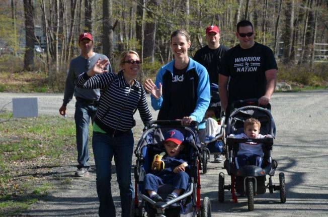 'Taking Our Shot' 5K to benefit juvenile diabetes Rob, Trella, Amy, John, Uncle Bobby getting the little guys up the road at Camp Speers YMCA (Photos contributed)