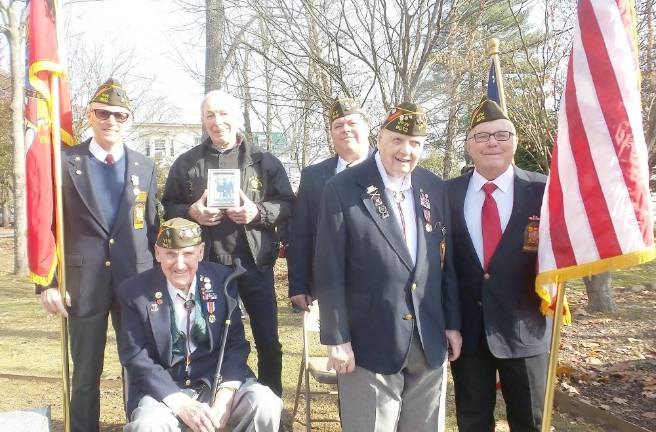 Standing (from left): Mike Brown, Don Board, Greg Protsbo, Robert Gallagher, Joe Resteghini; seated: Bob Uhoman