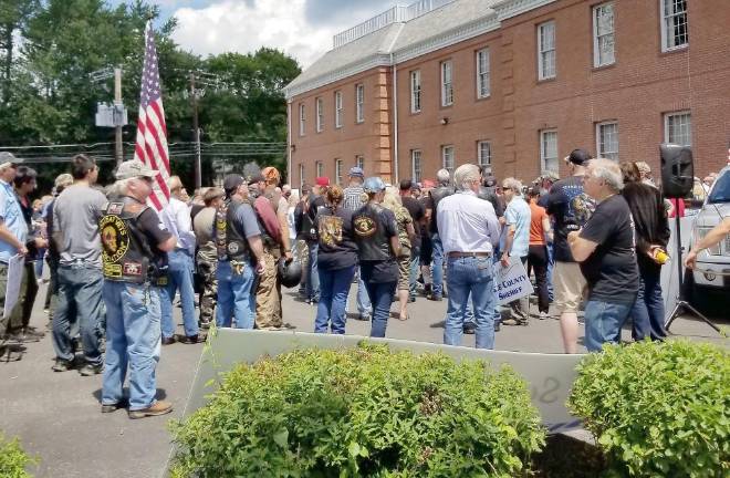 Saturday’s rally in support of the police (Photo by Ken Hubeny Sr.)