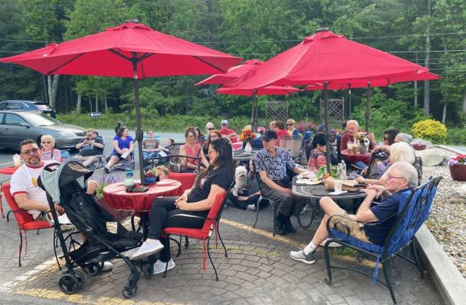 The audience at Grandma’s Karaoke Café.