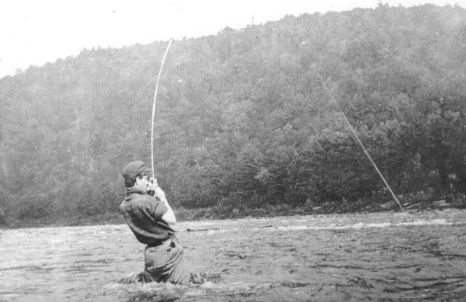 Cowboy dentist to mingle with Civil War soldiers at Zane Grey Festival Zane Grey fishing the Delaware.
