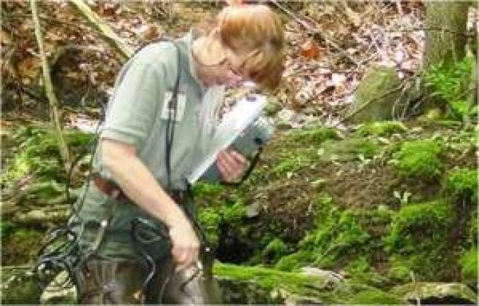 Sally Corrigan retires after 23 years protecting Pike's natural resources Sally Corrigan in the field (Photo provided)
