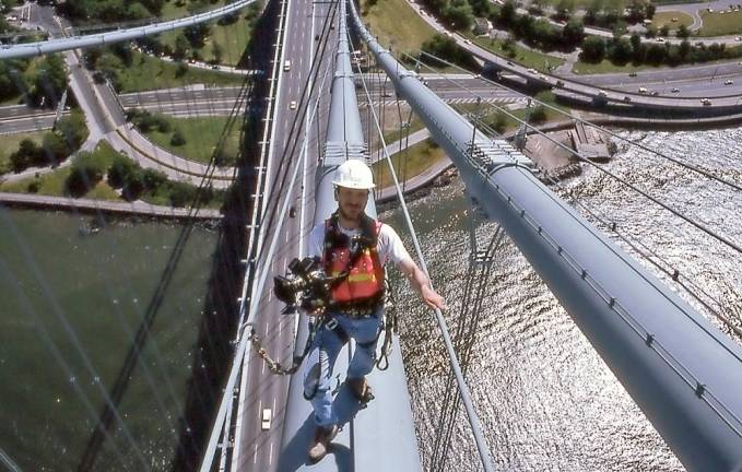 Dave Frieder on Verrazano Narrows Bridge