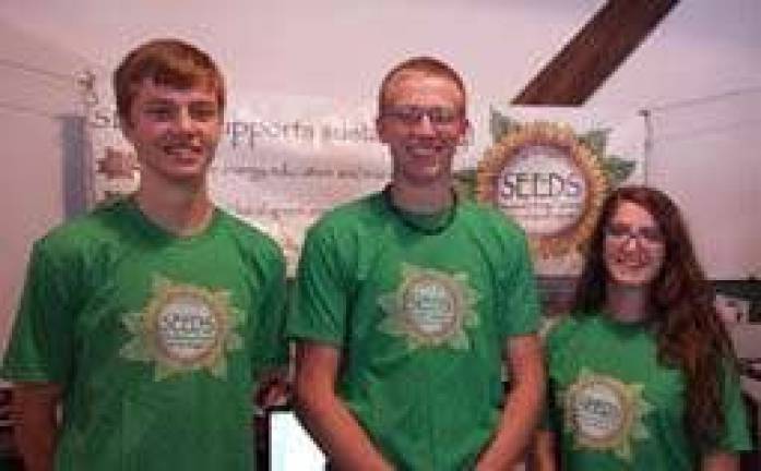 SEEDS hires local students for free home energy assessments From left: Kyle McDermott, Michael Burkhardt and Alexandra Mosomillo (Photo provided)