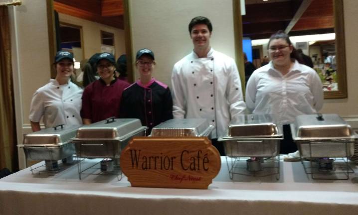 'A wonderful affair' The chefs from Delaware Valley's Warrior Cafe stand ready for the dinner kick-off (Photo by Anya Tikka)