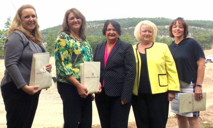 Melissa Anthony and Tammy Chandler, Senior Health Care Solutions; Linda Korgeski and Mary Anne Maloney, Serving Seniors; and Robin Skinner, Pike County Area Agency on Aging