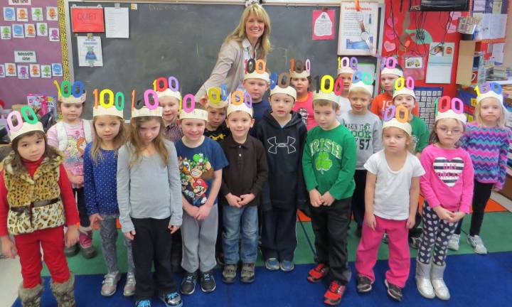 Hats Off to the 100th Day of School Photos provided Students in Monica Gilroy’s kindergarten class.