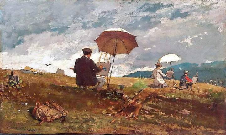 “Artists Sketching in the White Mountains” by Winslow Homer (1868)