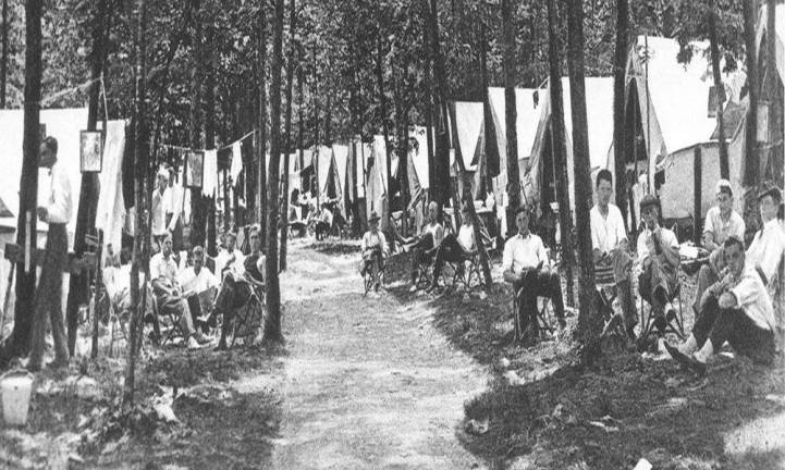 Hike the woods that spawned conservation in America Students of the Yale School of Forestry lived in tents on the grounds of Grey Towers in the early 20th century (Photo provided)