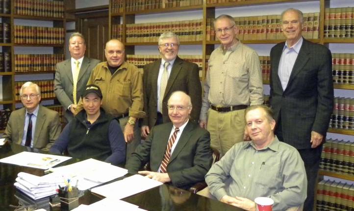 Pike business park sold to gun maker Pictured in the top row (from left): Thomas Farley Esq., Robert Pierce, Commissioner Mathew Osterberg, Peter Helms, Davis Chant Front row: Mark Jones, Kook Jin Justin Moon, John T. Stieh, Esq. James Borer, Esq. (Photo provided by the Pike County Business Development Corporation)