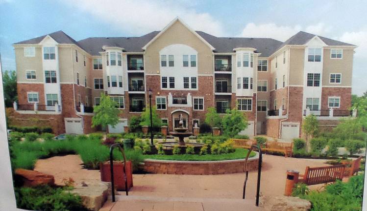Tell us the worst: Public asks about new housing development proposed for Milford Not an actual rendering, but “a likeness” of the apartments proposed, as presented by Legend Properties on Monday
