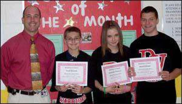 April's best students at DVMS April's best students at DVMS