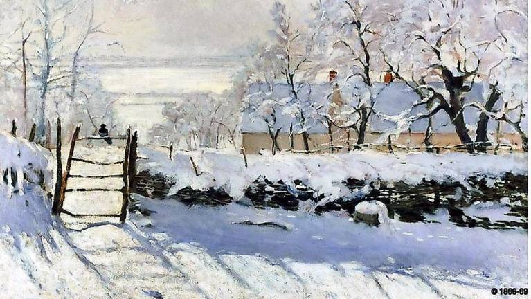 The Magpie by Claude Monet, 1869