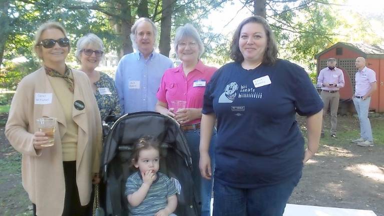 A baby was the center of attention at the Fetterman meet-and-greet (Photo by Frances Ruth Harris)