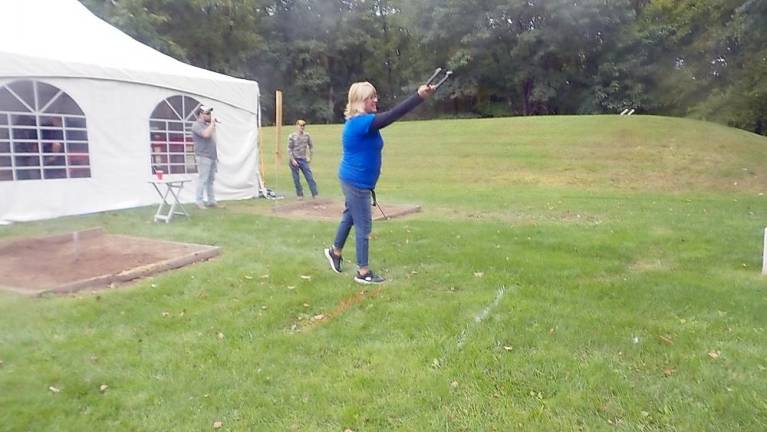 Pitching horseshoes (Photo by Frances Ruth Harris)