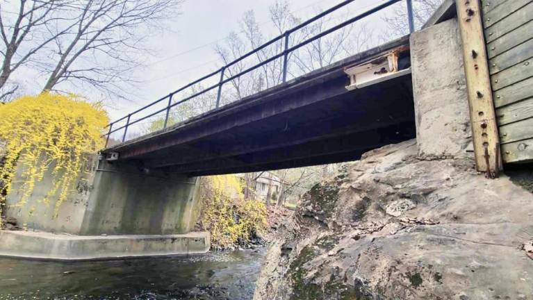 Underside of the dangerous bridge (Photo provided by Melissa Mullins)