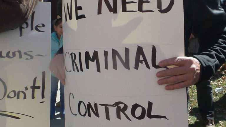 Second Amendment group rallies to counter gun control march Second Amendment group rallies to counter gun control march
