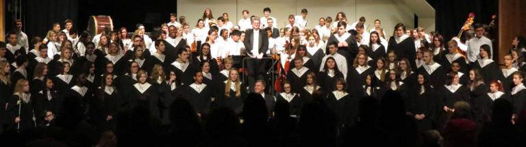 DV to host district chorus The combined chorus and orchestra concert at the high school in December (Photo provided)