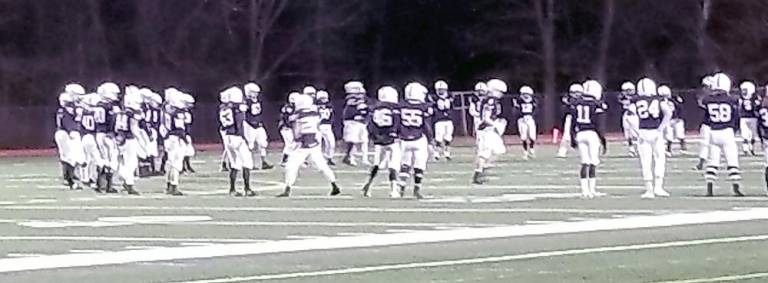 DV takes the field for warm-ups