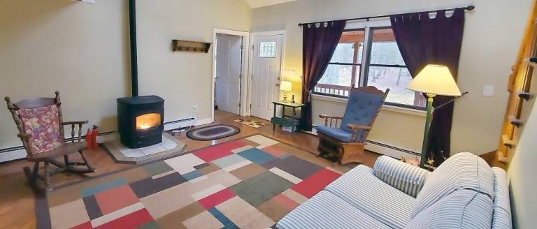 Contemporary three-bedroom offers privacy and more Living room