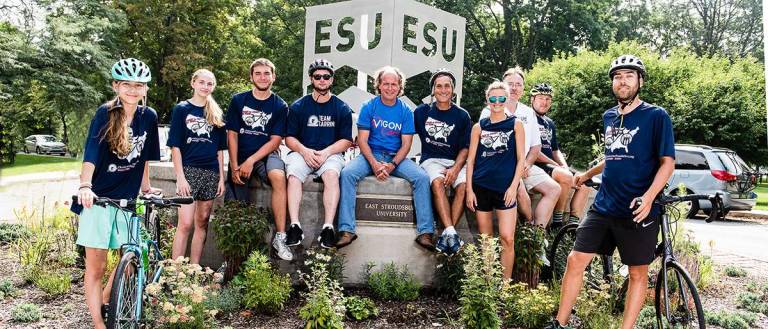 Bicyclists stop on cross-country journey raising awareness of FSHD Bicyclists stop on cross-country journey raising awareness of FSHD