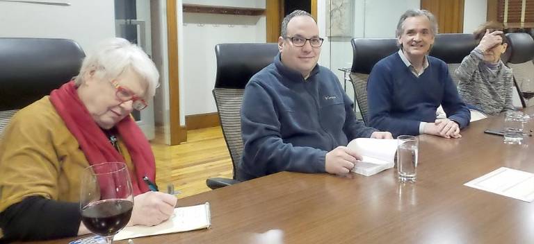 From left: Peggy Emanuel, Adrian Shanker, Sean Strub, and Phyllis Simpson