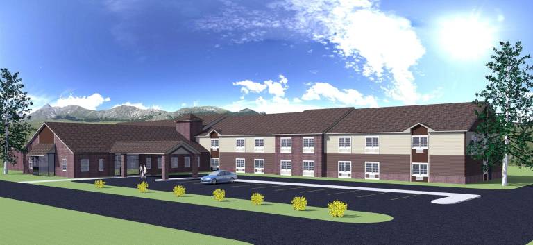 Rendering of the Delaware Valley Personal Care Center