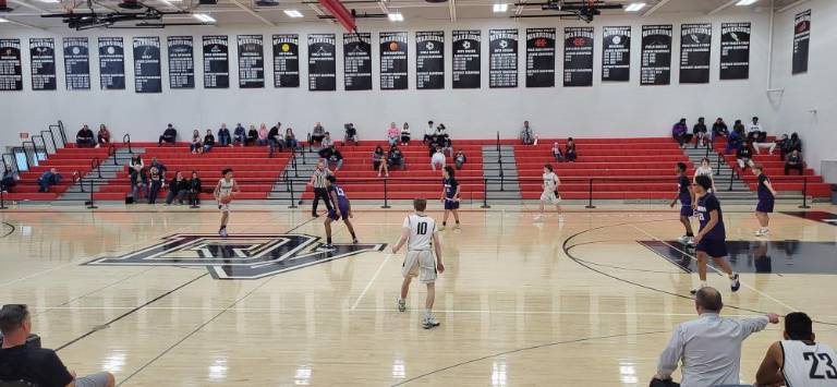 Delaware Valley boys’ basketball outplays East Stroudsburg South Delaware Valley freshmen boys’ basketball team.