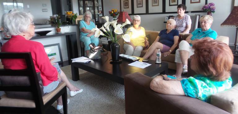 Denise Smithson, Bobby Stagg, Joyce Van Ness, Joan Wortman, Gail Darcy, Nancy Heim, and Marilyn Schultz.