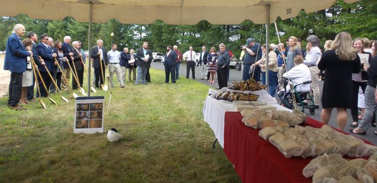 A crowd gathered to celebrate the Aug. 27 groundbreaking.