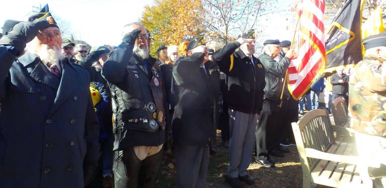 Community gathers to commemorate Veterans Day Milford vets salute