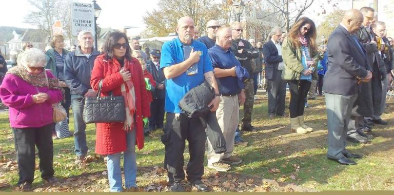 Milford's Veterans Day community ceremony at Pike County Soldiers and Sailors Monument in Kiehl Park