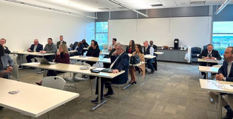DA Hoovler participates in school superintendents roundtable discussion DA Hoovler participates in school superintendents roundtable discussion