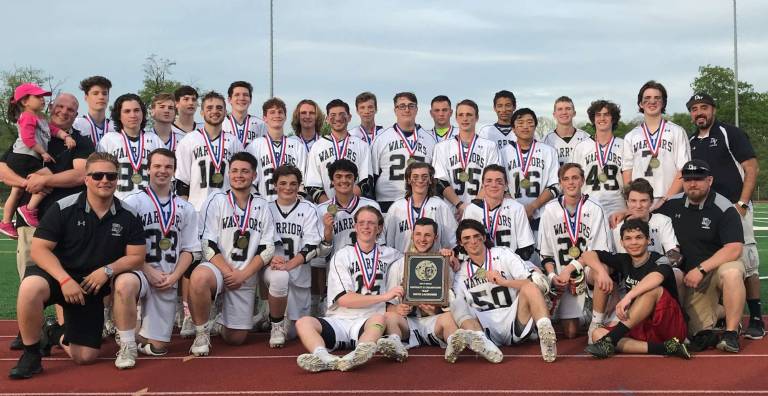 The 2018 Delaware Valley High School boys lacrosse team (Photo provided)