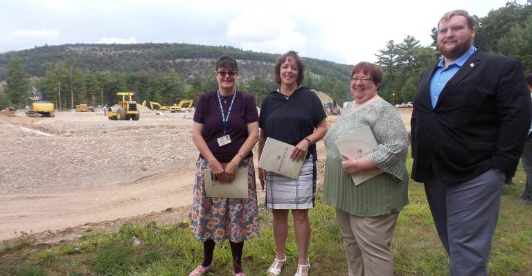 Joan Edel and Robin Skinner, Pike County Area Agency on Aging; Bernadette Jones, Serving Seniors; and Christian Ferro, representing PA Rep. Rosemary Brown.