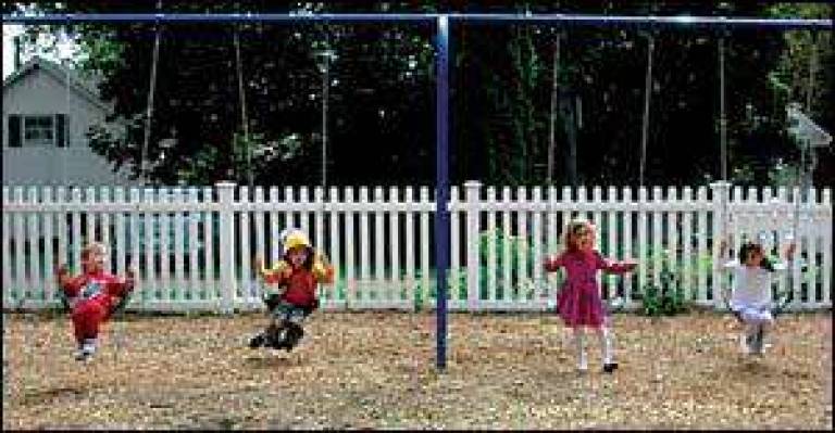 Swinging at Ann Street School Swinging at Ann Street School