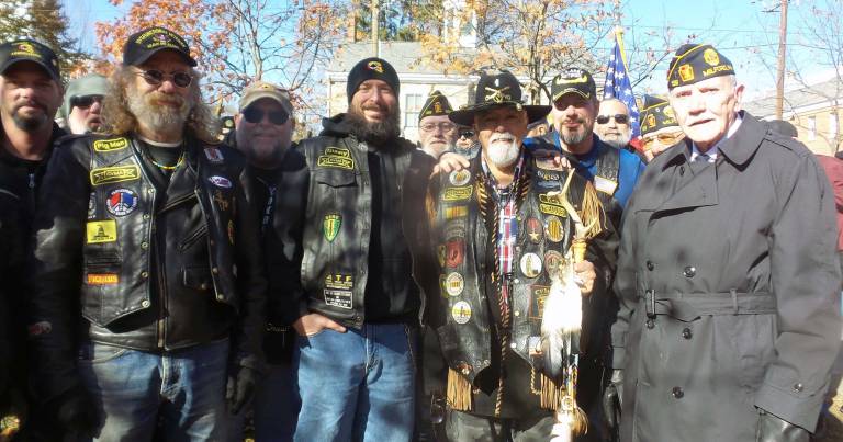 Community gathers to commemorate Veterans Day Biker-veterans turned out to commorate Veterans Day in Milford