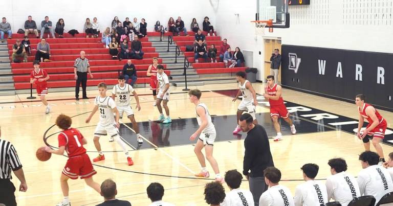 Delaware Valley’s varsity boys’ basketball team plays against North Pocono.