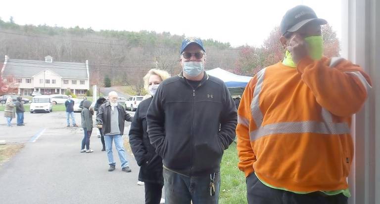 Voters in Milford Township waited 30 minutes to an hour to cast their ballots (Photo by Frances Ruth Harris)