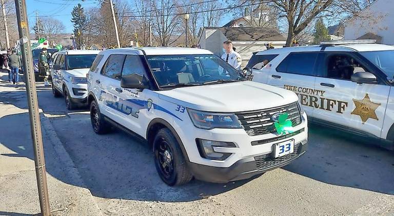 The Milford Police at the St. Patrick's parade (Photo provided)