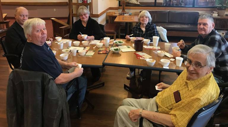 Bill Meurer aces Belle Reve's chili cookoff Tasters judge the entries at Belle Reve (Photo provided)