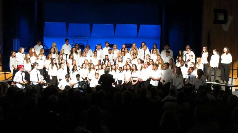 High school ensembles join in year's first performance The DVHS Concert Choir (Photo provided)