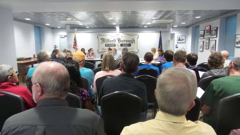 Article makes me look defeated in a battle I had no intention of fighting A crowd packed borough hall last Monday night (Photo by Frances Ruth Harris)