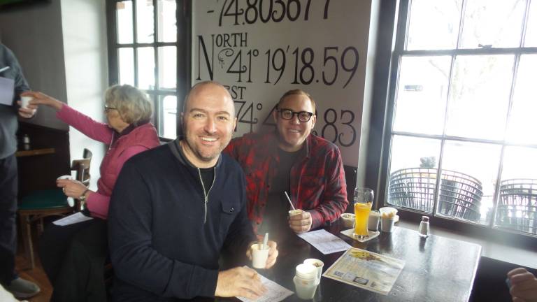 Cooks and tasters agree: Everybody wins Red Carter and Justin Frable (Photo by Frances Ruth Harris)
