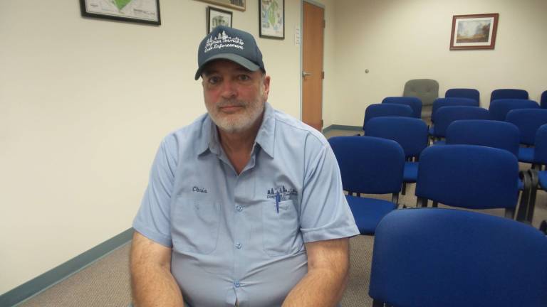 Dingman recycling, by the numbers Dingman Township's Sewage Enforcement Officer Christopher Wood (Photo by Frances Ruth Harris)