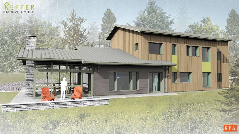 Richard Pedranti to build first passive house in Pike Rendering of Keffer House (courtesy Richard Pedantri Architect)