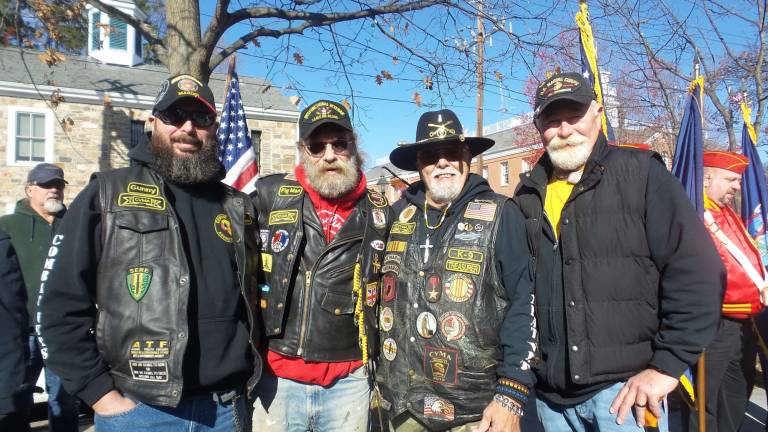 'Our freedom will never be free' Many war veterans attended the ceremony in Milford (Photo by Frances Ruth Harris)