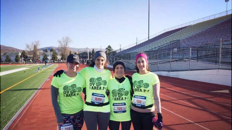 Half-marathon runners raise $12K for Special Olympics From left: Lacey Batista, Nicole DeLauro, Joyce Batista, and Alexis Batista (Photo provided)